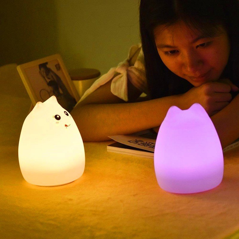 Silicone Touch Sensor LED Night Light For Children Baby Kids – Bild 4