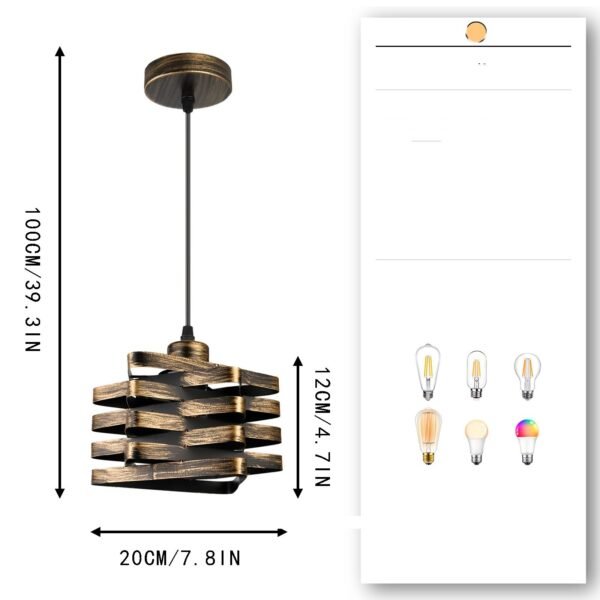 Bedside Chandelier American Vintage Living Room Bedroom Chandelier – Bild 4