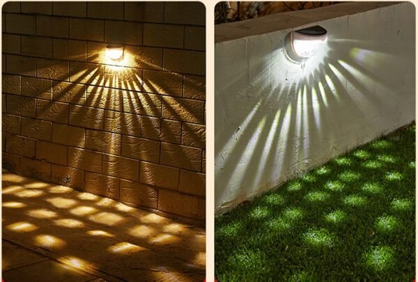 Led Solar Outdoor Garden Decoration New Stair Light Solar Light And Shadow Night Light Solar Wall Light – Bild 2