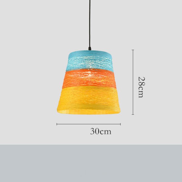 Ldyllic Creative Personality Coffee Shop Rattan Woven Rattan Ball Lamp Hot Pot Shop Farm Bar Restaurant Rattan Hanging Lamps – Bild 6