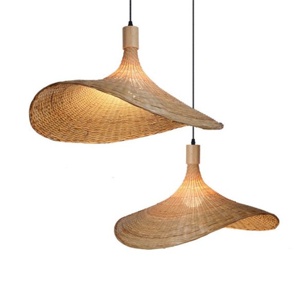 Bamboo Chandelier New Japanese Style Lamps – Bild 2