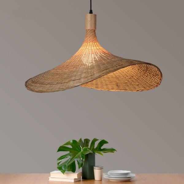 Bamboo Chandelier New Japanese Style Lamps – Bild 3