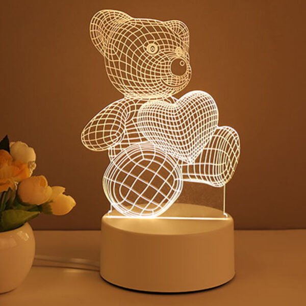 3D Lamp Acrylic USB LED Night Lights Neon Sign Lamp Xmas Home Decorations For Room Decor Valentines Day Gifts – Bild 9