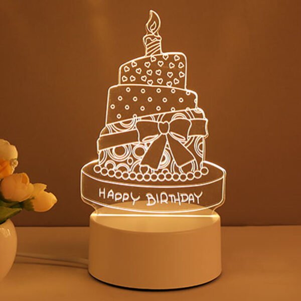 3D Lamp Acrylic USB LED Night Lights Neon Sign Lamp Xmas Home Decorations For Room Decor Valentines Day Gifts – Bild 10