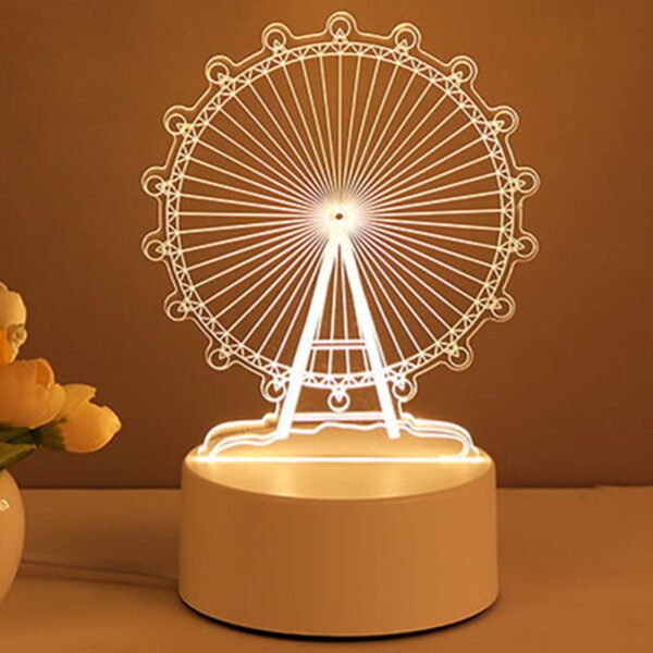3D Lamp Acrylic USB LED Night Lights Neon Sign Lamp Xmas Home Decorations For Room Decor Valentines Day Gifts – Bild 3