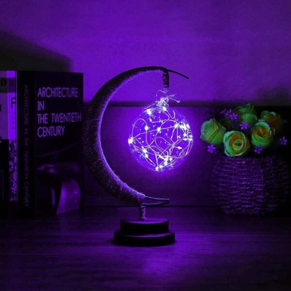 Led Moon Light Wrought Iron Ornament Light Star Shape Copper Wire Light Decorative Light USB Battery – Bild 6