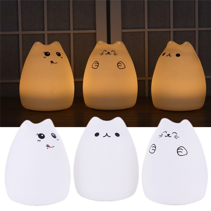 Silicone Touch Sensor LED Night Light For Children Baby Kids – Bild 7