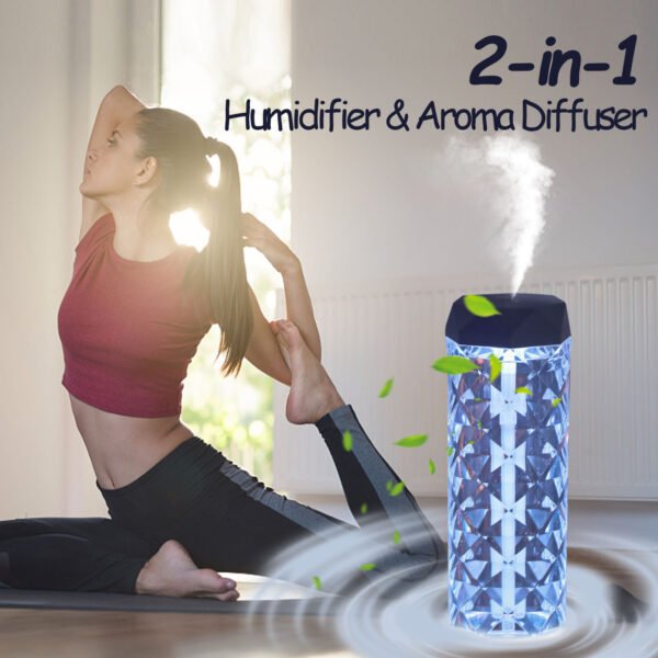 Crystal Lamp Air Humidifier Color Night Light Touch Lamp With Cool Mist Maker Fogger LED Atmosphere Room Decoration Home Decor Lights – Bild 4