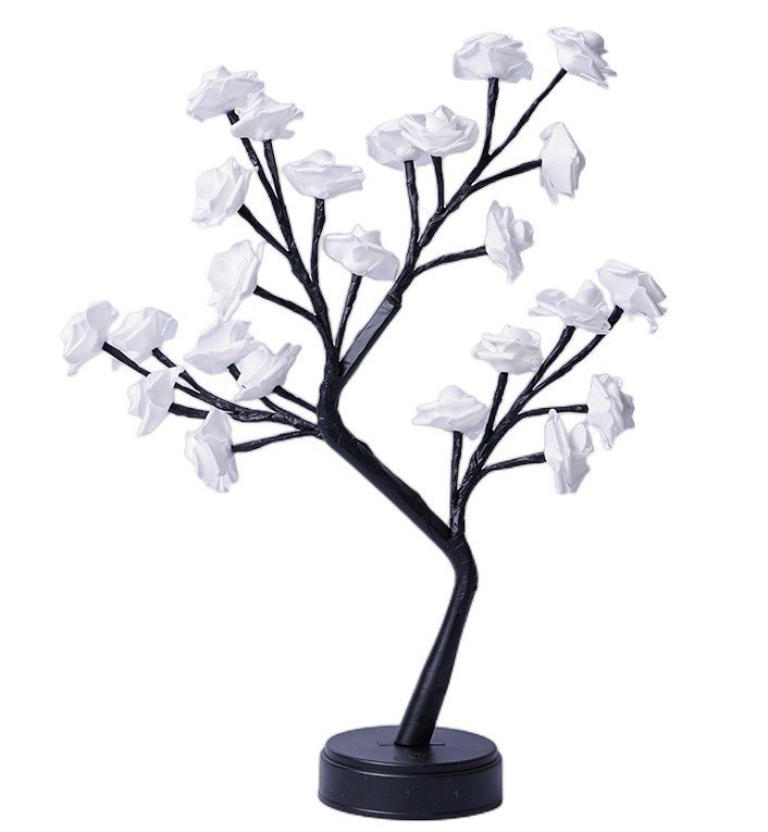 Table Lamp Flower Tree Rose Lamps Fairy Desk Night Lights USB Operated Gifts For Wedding Valentine Christmas Decoration – Bild 3