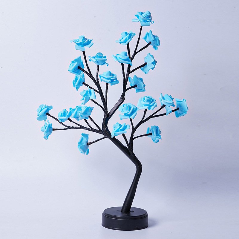 Table Lamp Flower Tree Rose Lamps Fairy Desk Night Lights USB Operated Gifts For Wedding Valentine Christmas Decoration – Bild 8