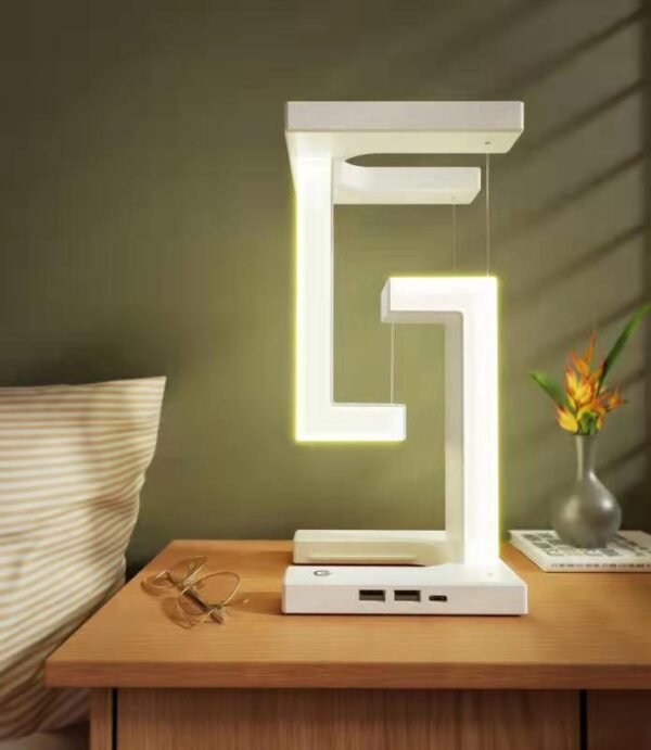 Creative Smartphone Wireless Charging Suspension Table Lamp Balance Lamp Floating For Home Bedroom – Bild 7
