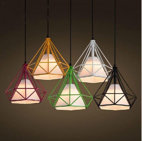 Wrought iron color diamond chandelier – Bild 3