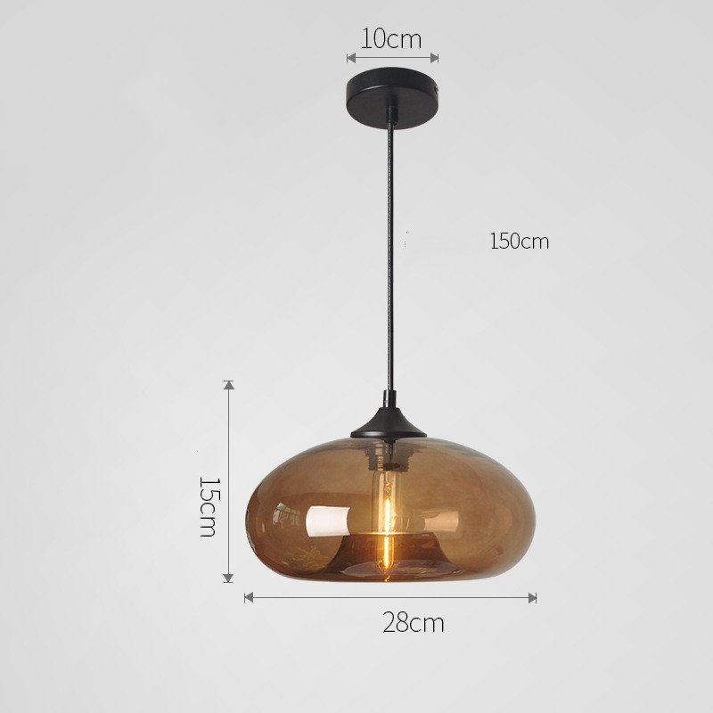 Nordic Modern Loft Pendant Lamp Glass Lustre Industrial Decor Hanging Lights Fixtures – Bild 7
