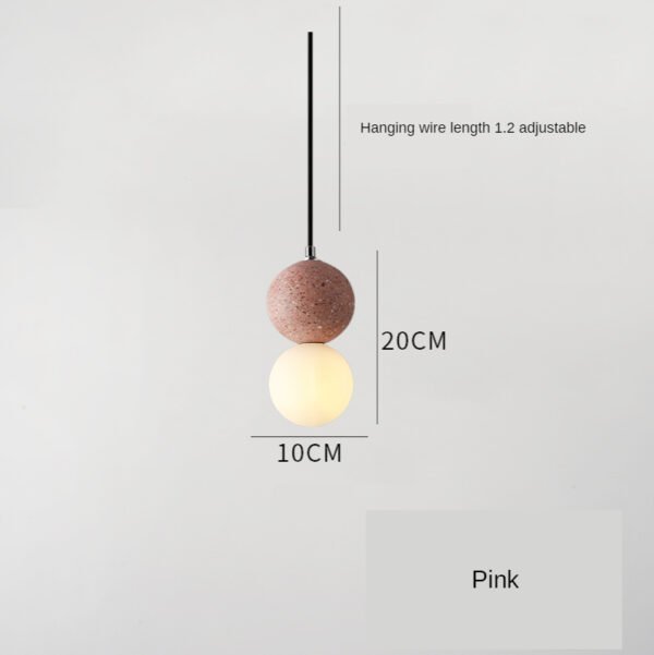 Nordic Ins Modern Cement Terrazzo Small Chandelier Restaurant Bar – Bild 6