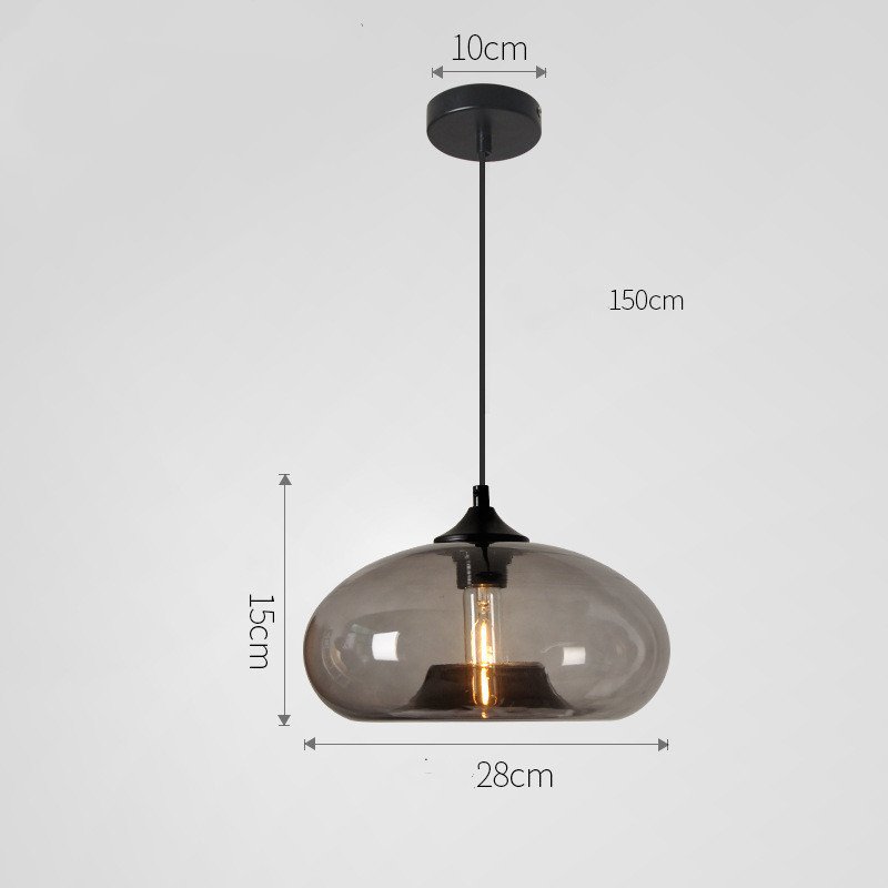 Nordic Modern Loft Pendant Lamp Glass Lustre Industrial Decor Hanging Lights Fixtures – Bild 9