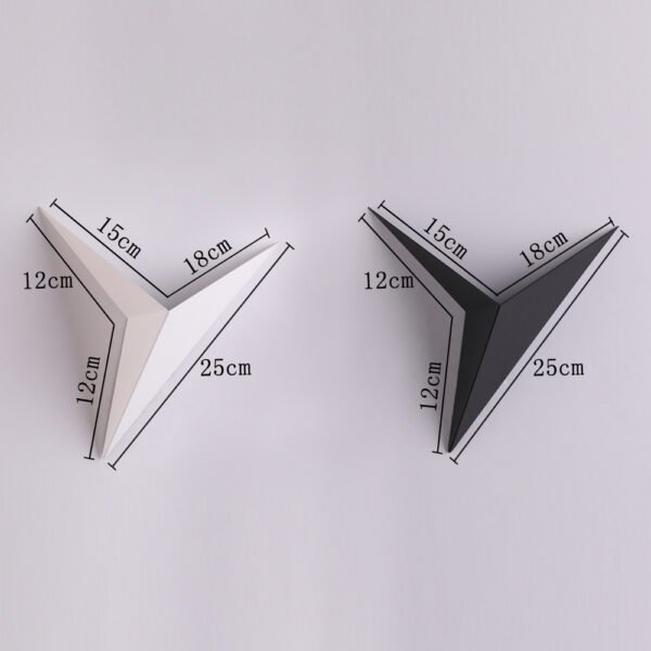 Creative wrought iron shaped triangle wall lamp – Bild 4