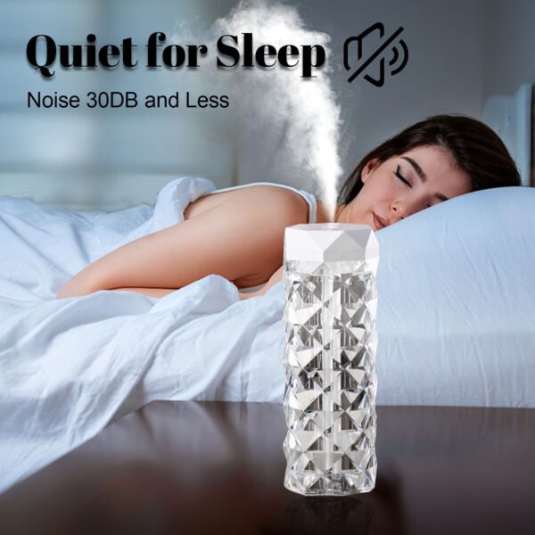 Crystal Lamp Air Humidifier Color Night Light Touch Lamp With Cool Mist Maker Fogger LED Atmosphere Room Decoration Home Decor Lights – Bild 6