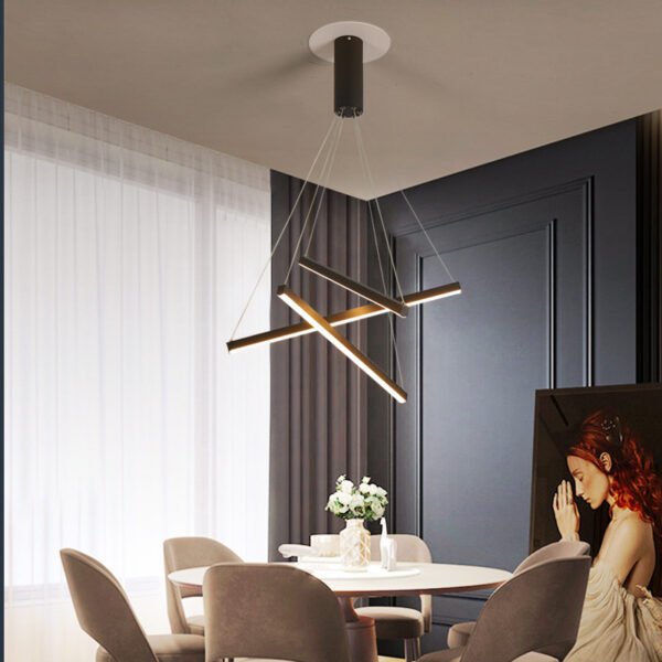 Modern Simple Atmosphere Light Luxury Small Apartment Pick High School Empty Lamps Chandelier – Bild 6