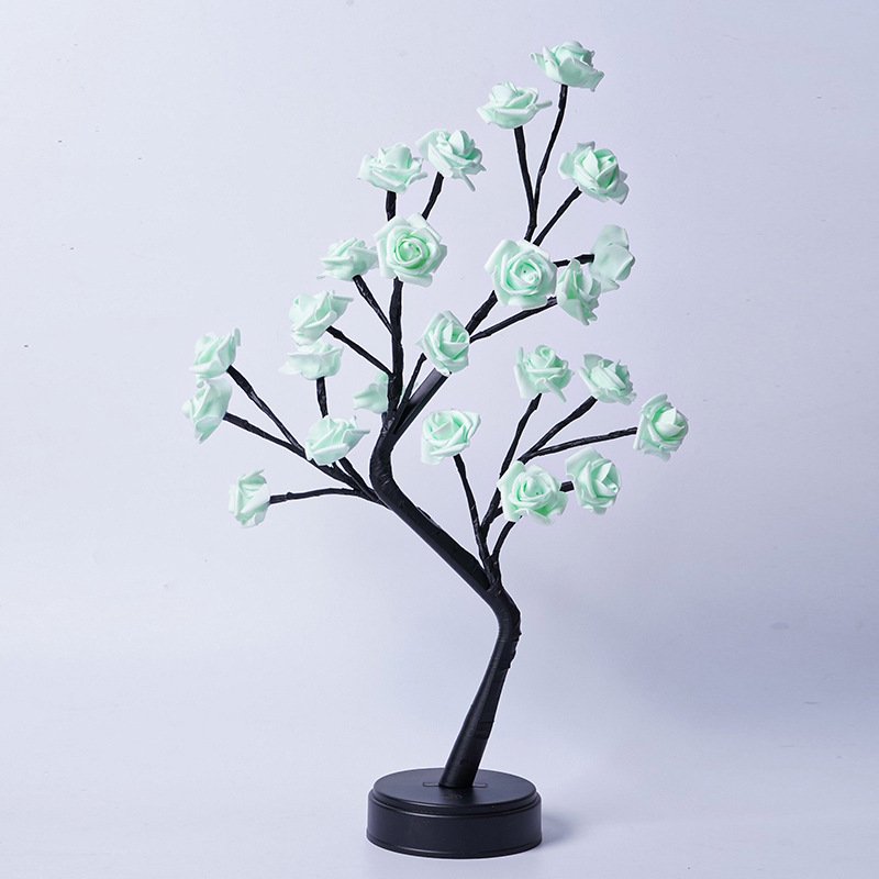 Table Lamp Flower Tree Rose Lamps Fairy Desk Night Lights USB Operated Gifts For Wedding Valentine Christmas Decoration – Bild 9