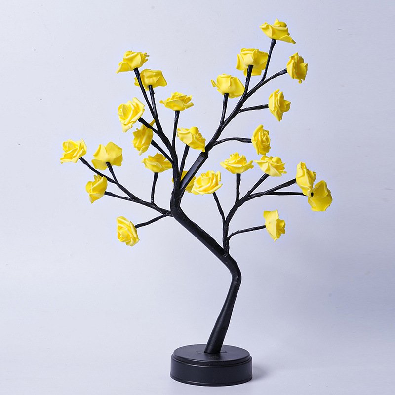 Table Lamp Flower Tree Rose Lamps Fairy Desk Night Lights USB Operated Gifts For Wedding Valentine Christmas Decoration – Bild 5