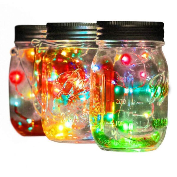 Solar Mason Jar  Light Decoration Mason Jar Light Outdoor Hanging Light Mason Jar Light String – Bild 5