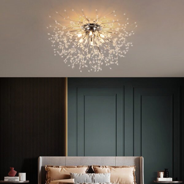 Dandelion Bedroom Crystal Ceiling Lamp – Bild 7