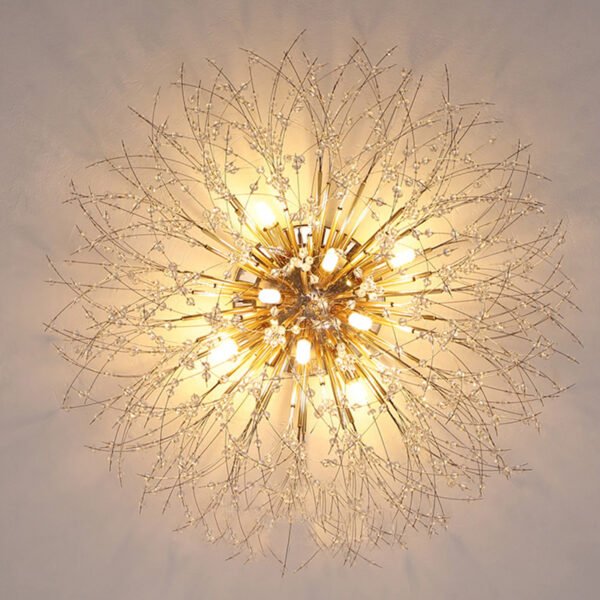 Dandelion Bedroom Crystal Ceiling Lamp – Bild 5